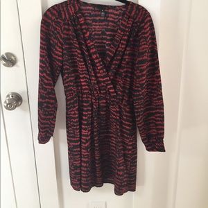 AQUA Red & Black dress