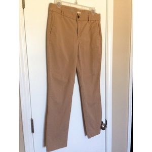 J. Crew Frankie ankle-length chino pants, size 4