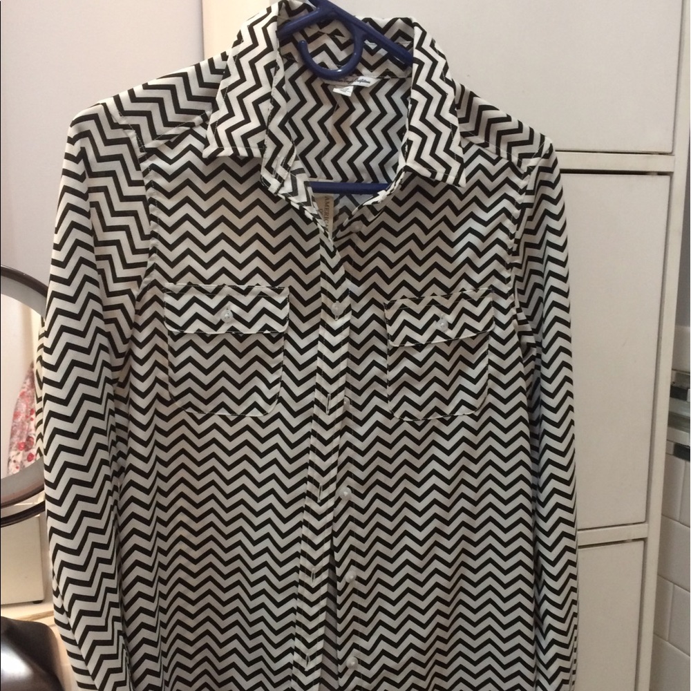 American eagle striped blouse.
