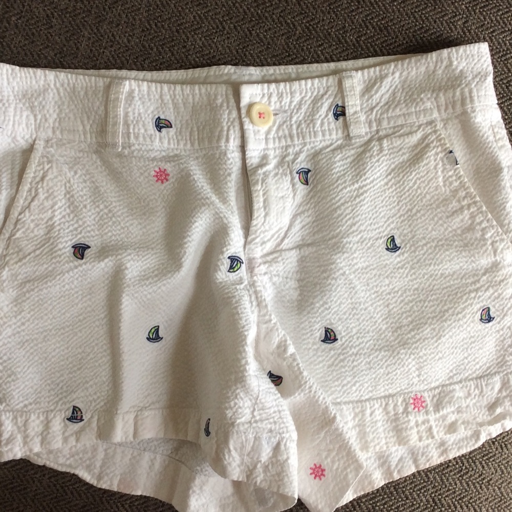 Lilly Pulitzer searsucker shorts