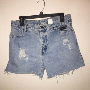 Hand Distressed Cutoff Shorts