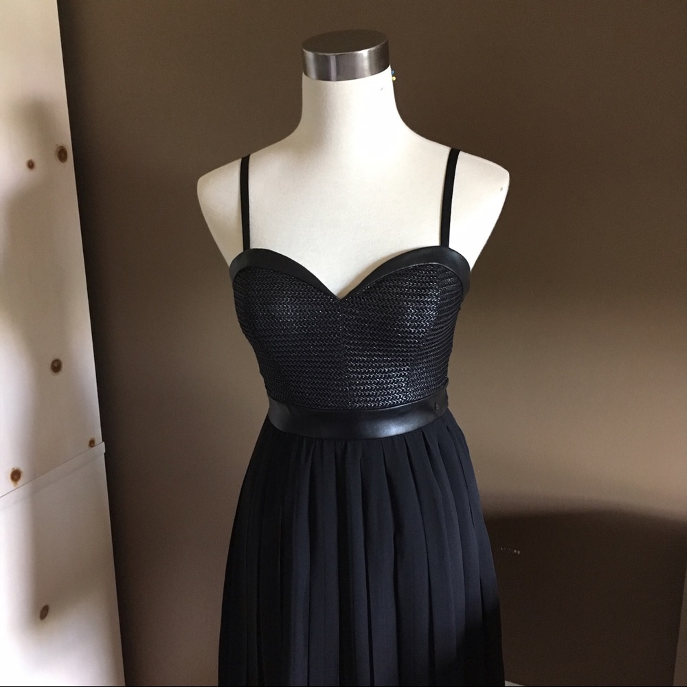 Guess Party Dress w/ Leather Detailing