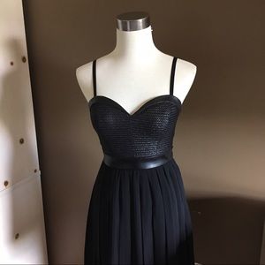 Guess Party Dress w/ Leather Detailing