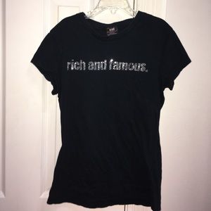 Rich and Famous Black Shirt