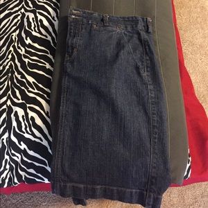 wonderful shape jean skirt