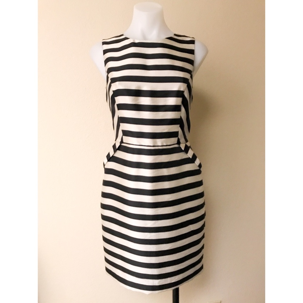 Striped Cocktail Dress w/Pockets