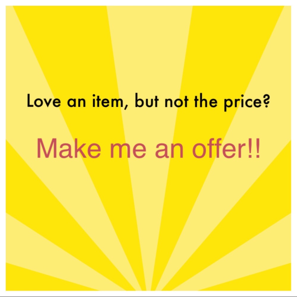 Offers are welcome!