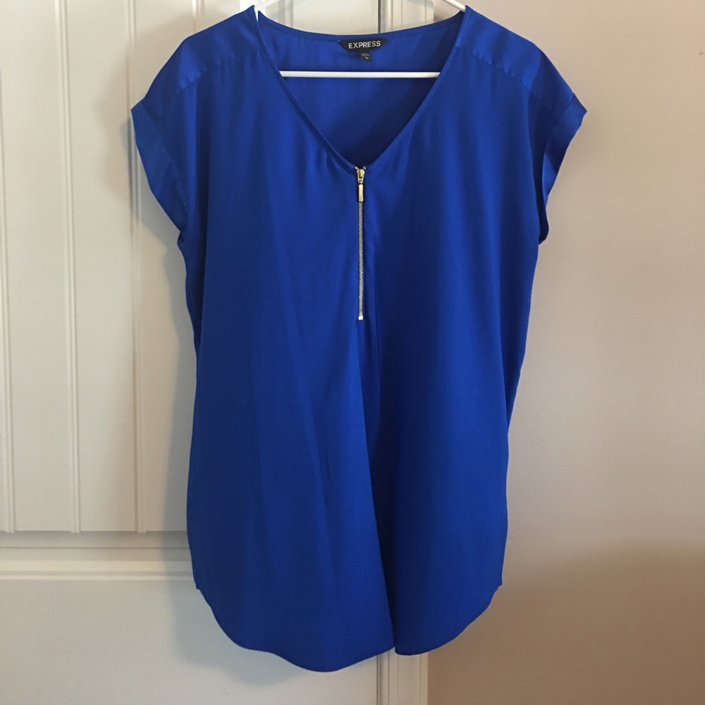 Cobalt blue Express Silk top