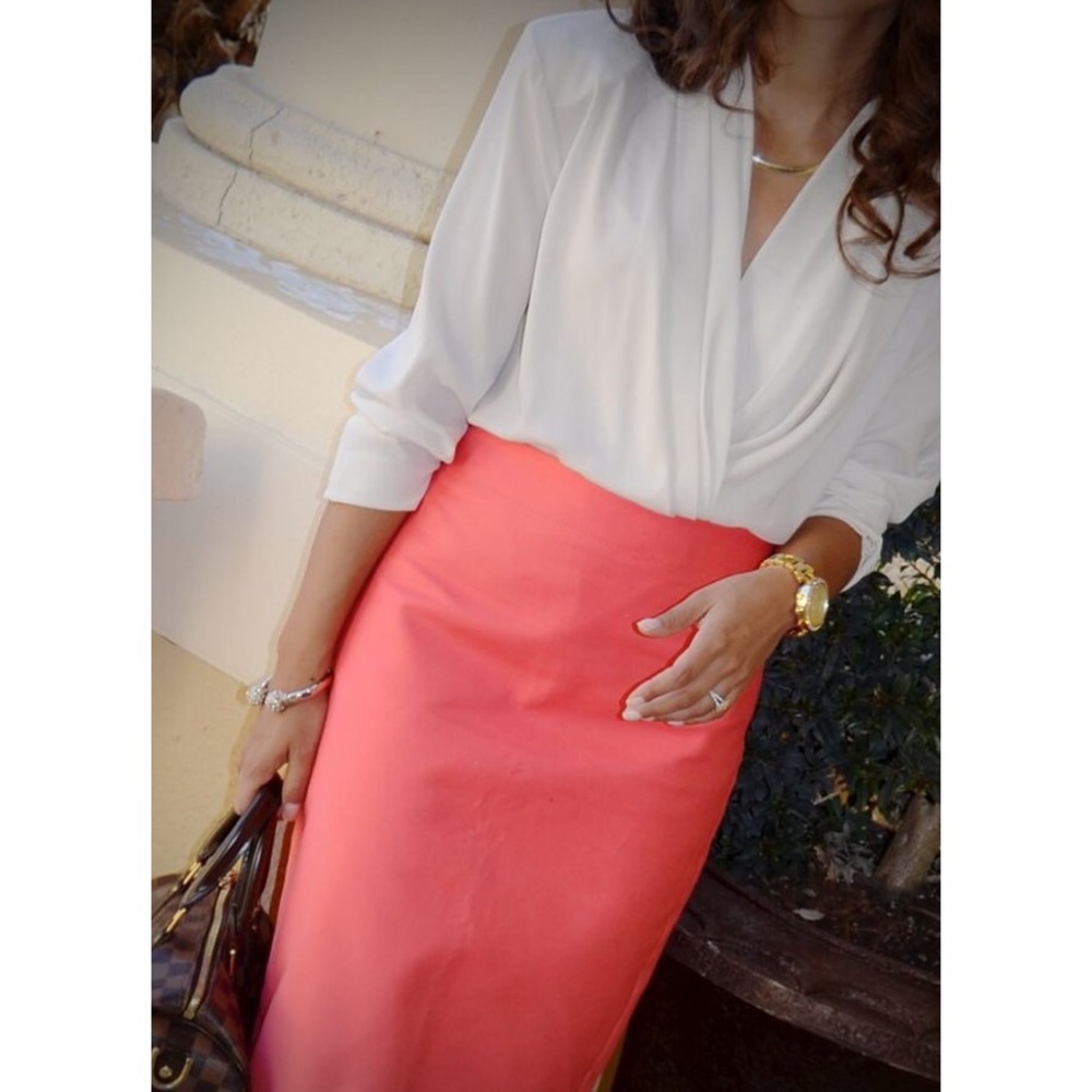 The Limited Pink Pencil Skirt