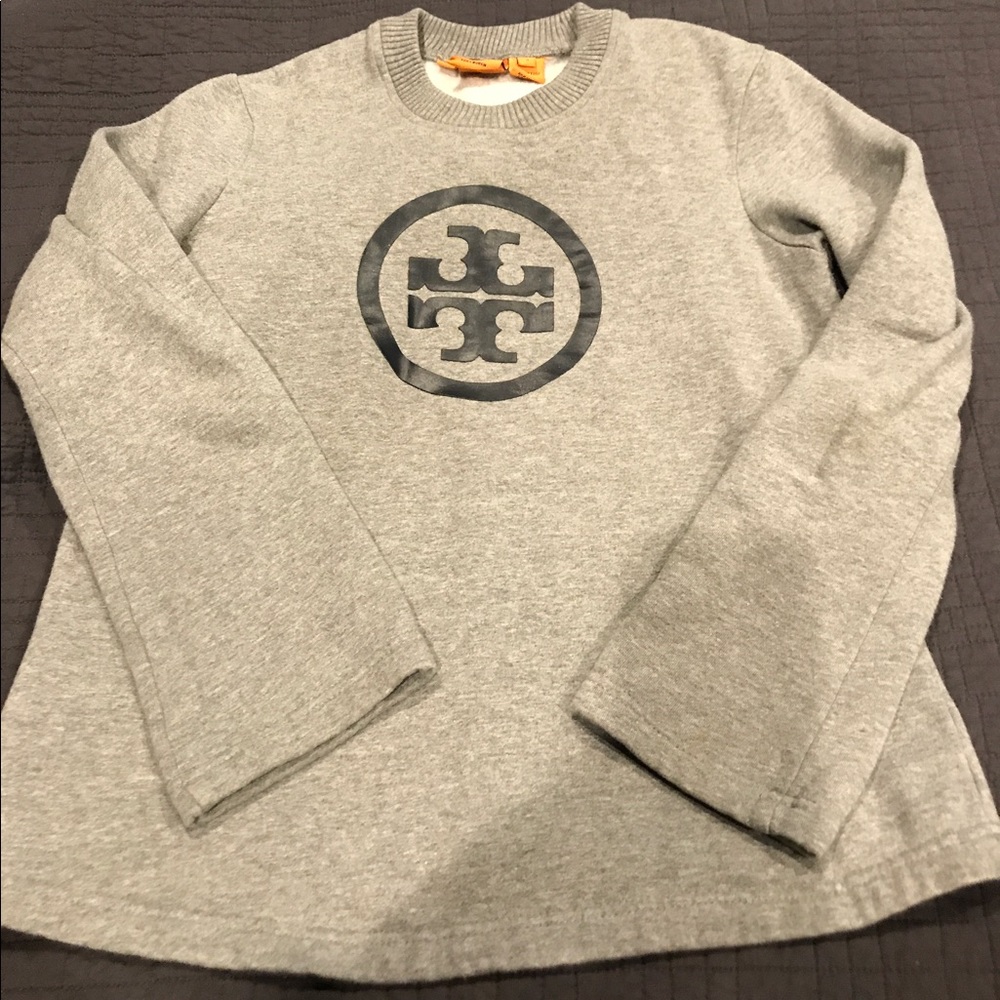 Tory Burch heather grey sweatshirt - small.