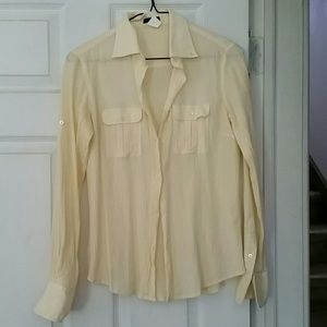 J Crew crinkle blouse