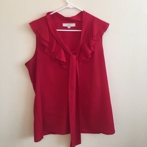 LOFT Red blouse