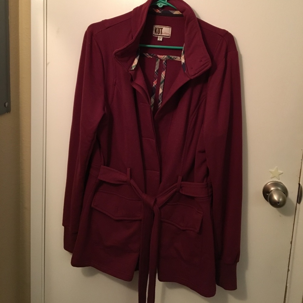Burgundy jacket