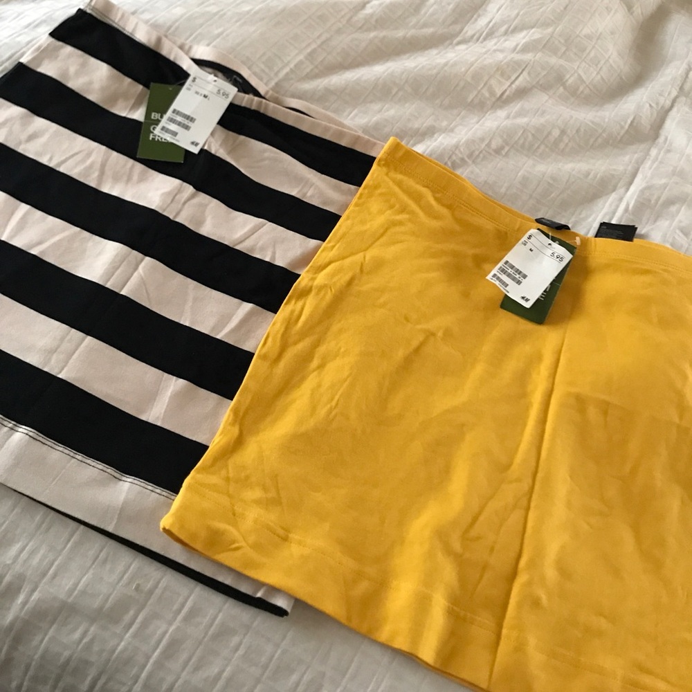 H&M mini skirts $10 for pair