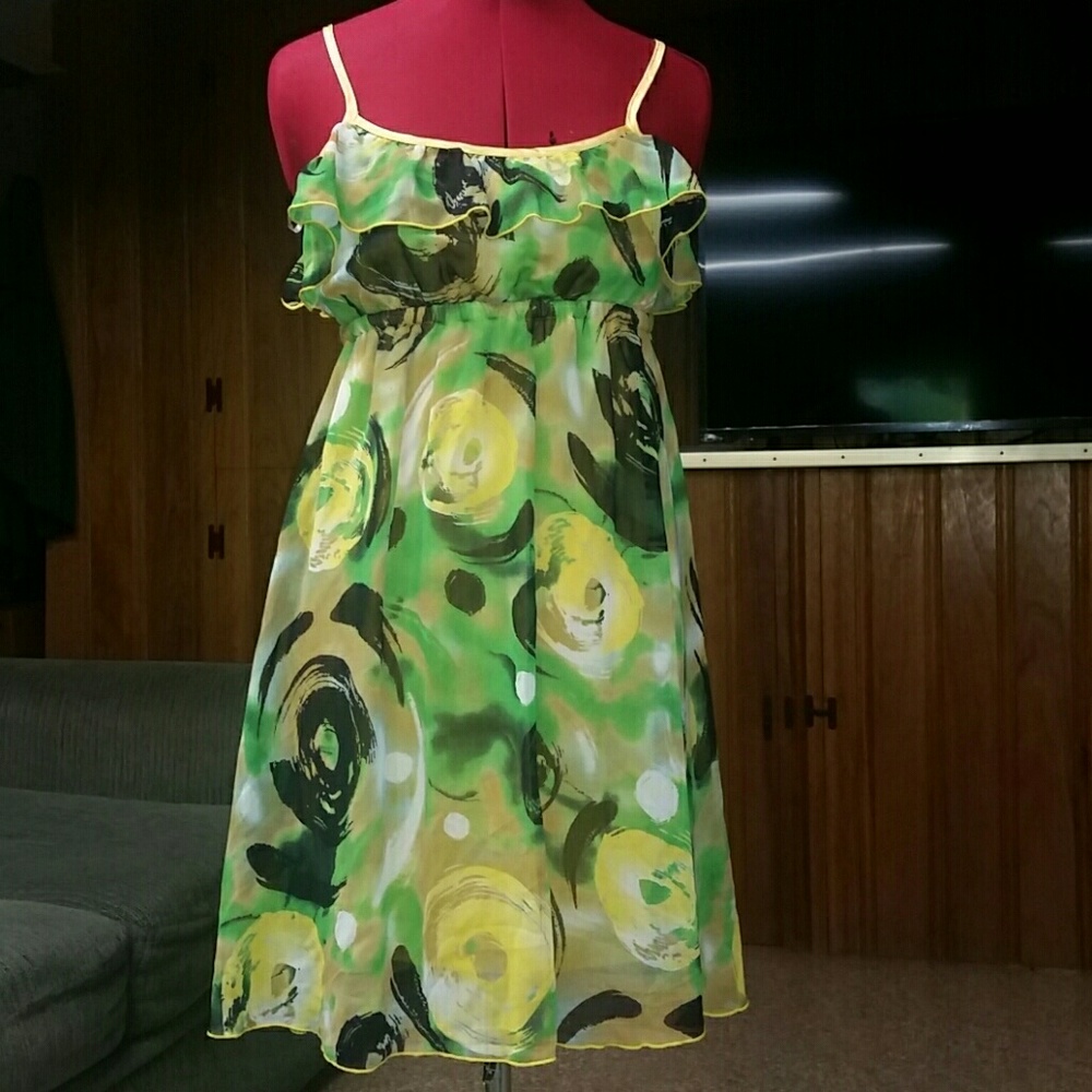 Yellow summer dress