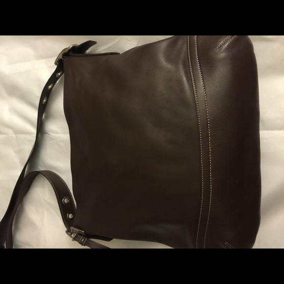 Coach leather crossbody bag akmost brand new