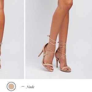 Lace up heels