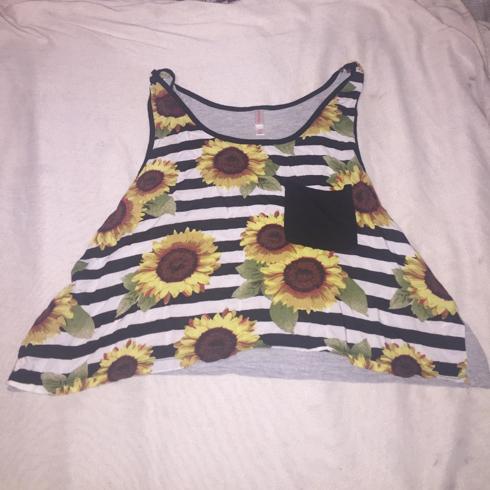Sunflower crop top