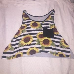 Sunflower crop top