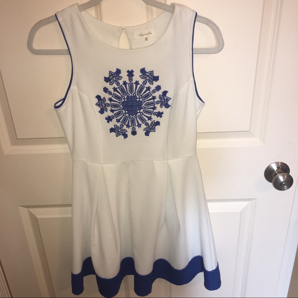 Blue & White Sundress
