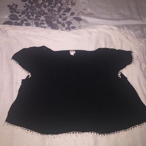 Black crop top