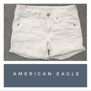 AMERICAN EAGLE  worn only once white midi shorts