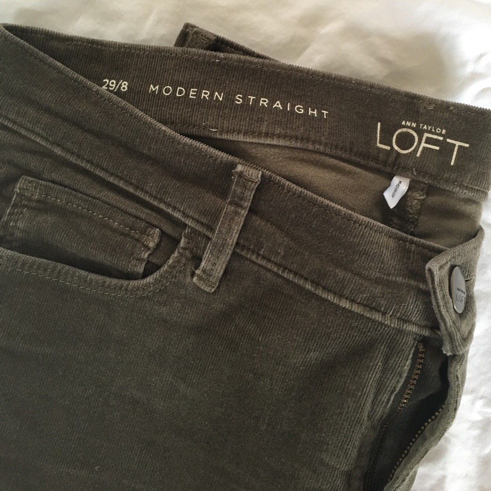 Loft soft corduroy pants size 8