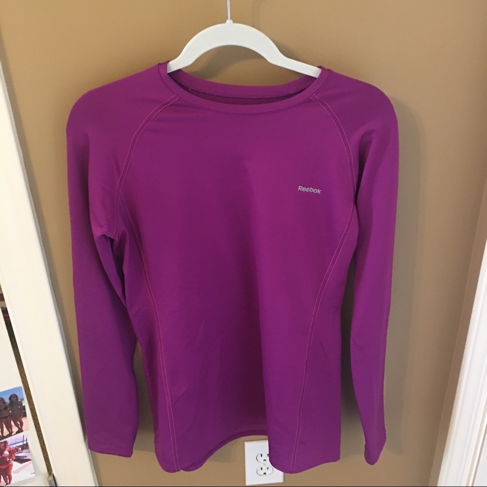 Purple Reebok Long Sleeve Athletic Thermal
