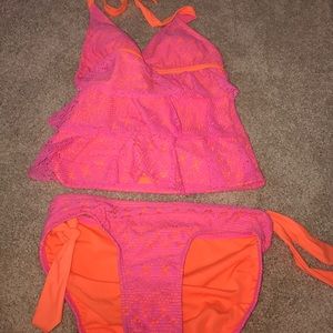 justice girls 2 piece bathing suit