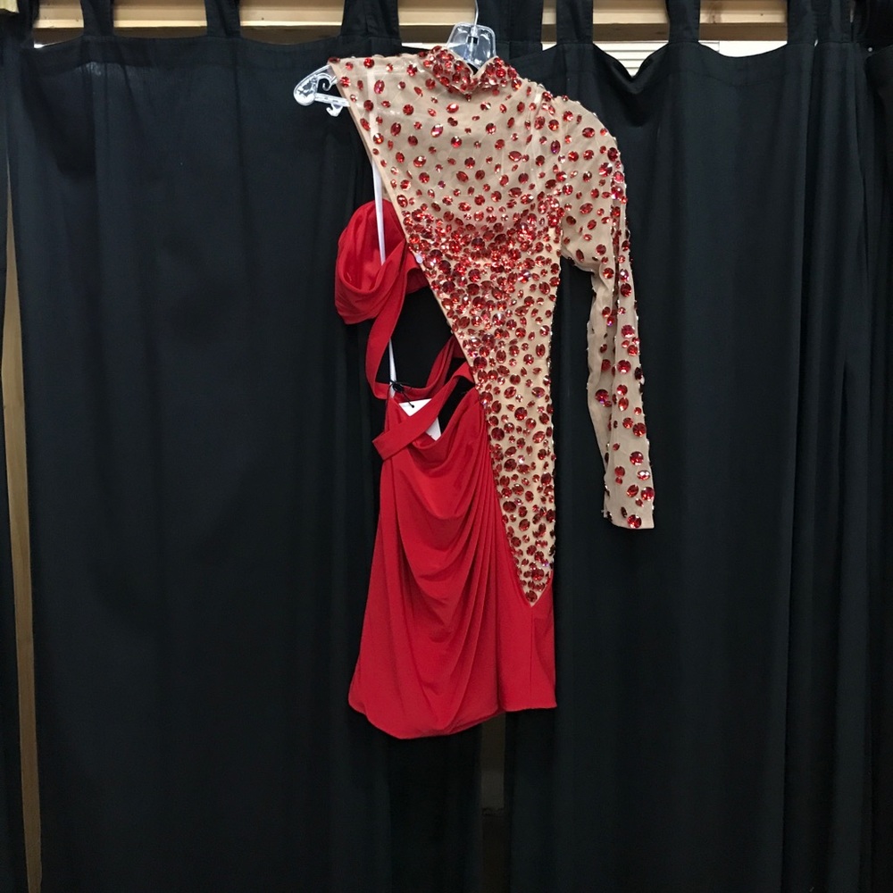 Sexy little red short dress