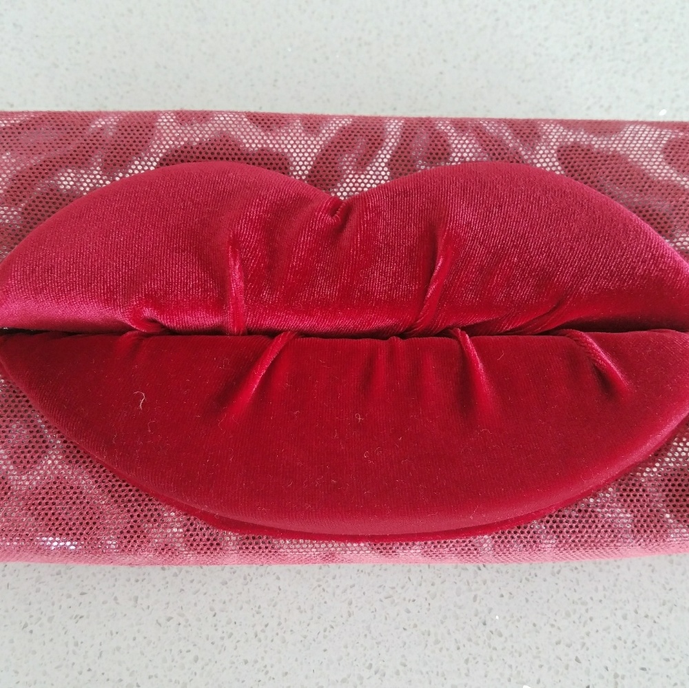 Betsey Johnson Lip Clutch