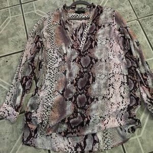 Snake print dress