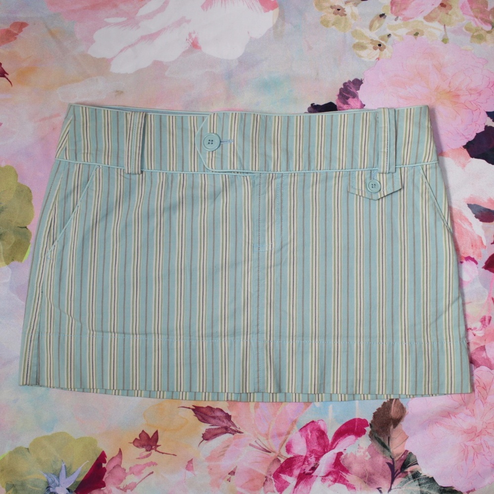 NWOT AEO Striped Mini Skirt