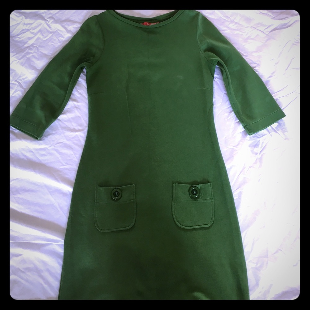Boden vintage green dress