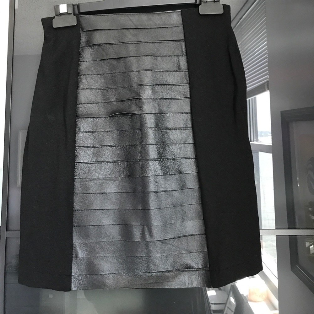 My Tribe Leather Mini Skirt