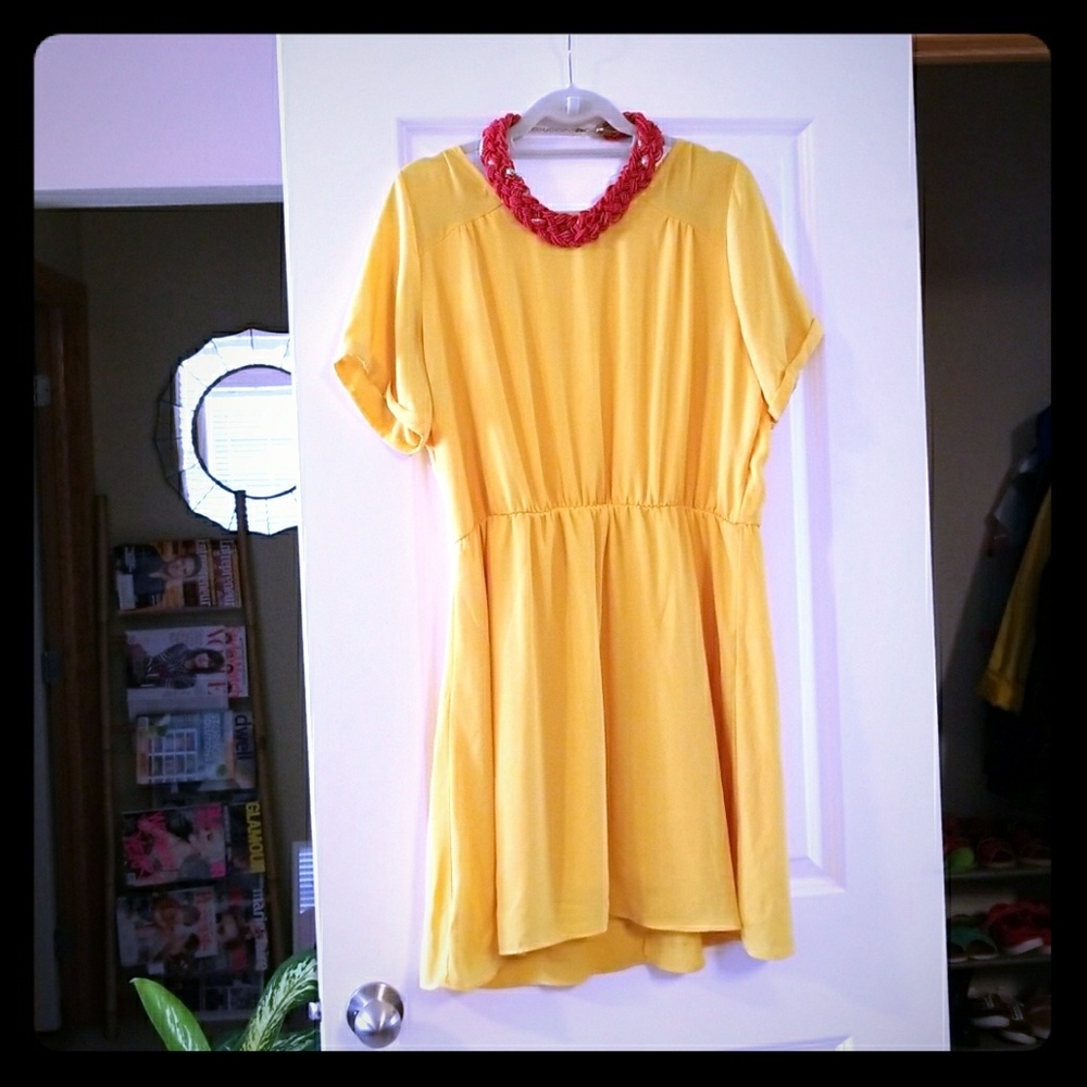 Charming Charlie Yellow Lightweight Dress