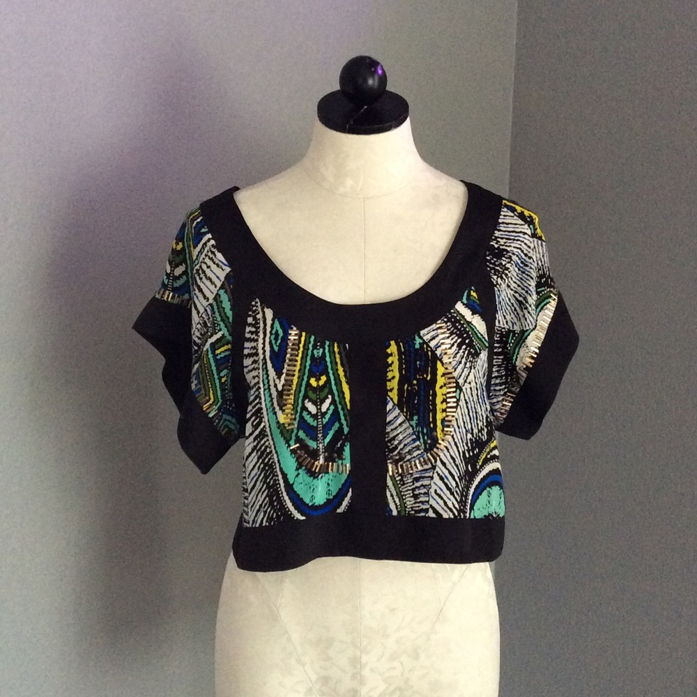 Jaloux Printed Crop Top