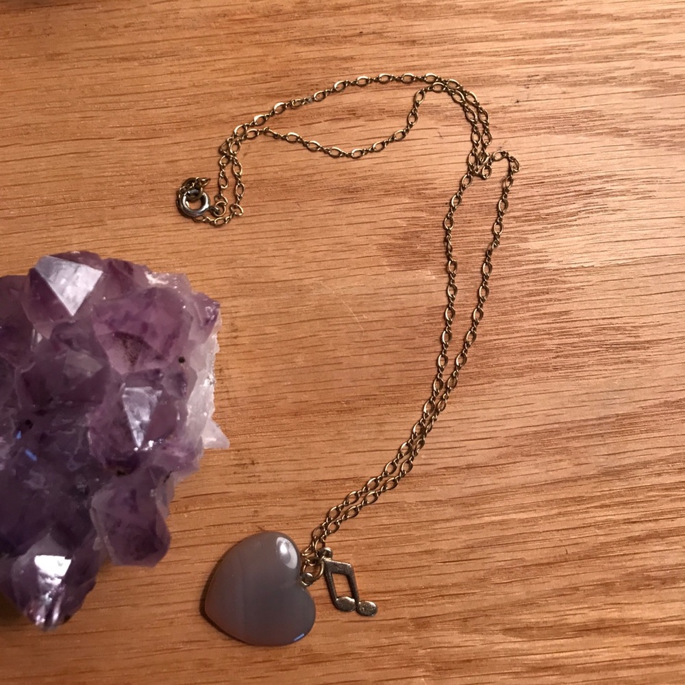 Heart stone Necklace