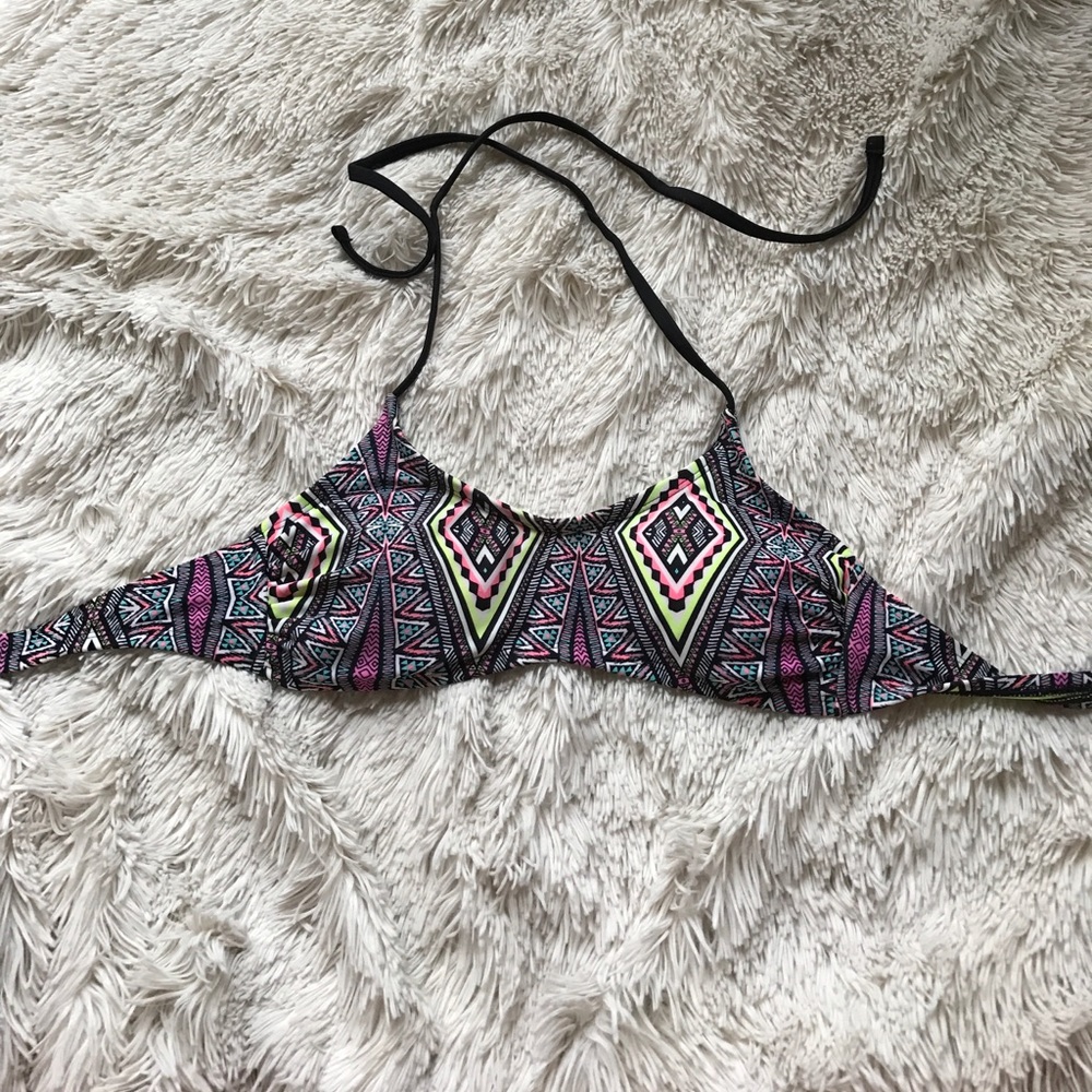 Tribal print bathing suit top