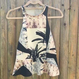 Tropical Flower pattern Zara top