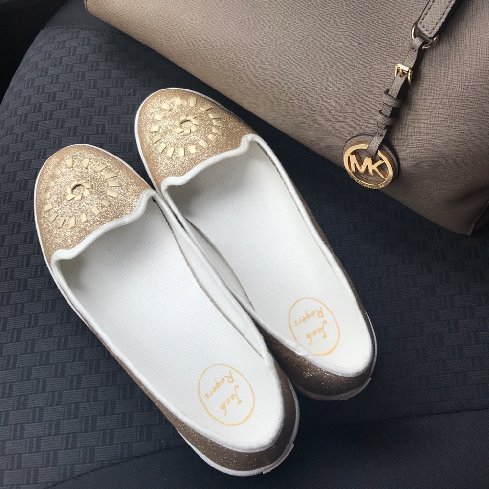 Jack Rogers Mila Gold Sneakers ✨