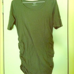 Olive Motherhood Maternity Short Sleeve Shirt
