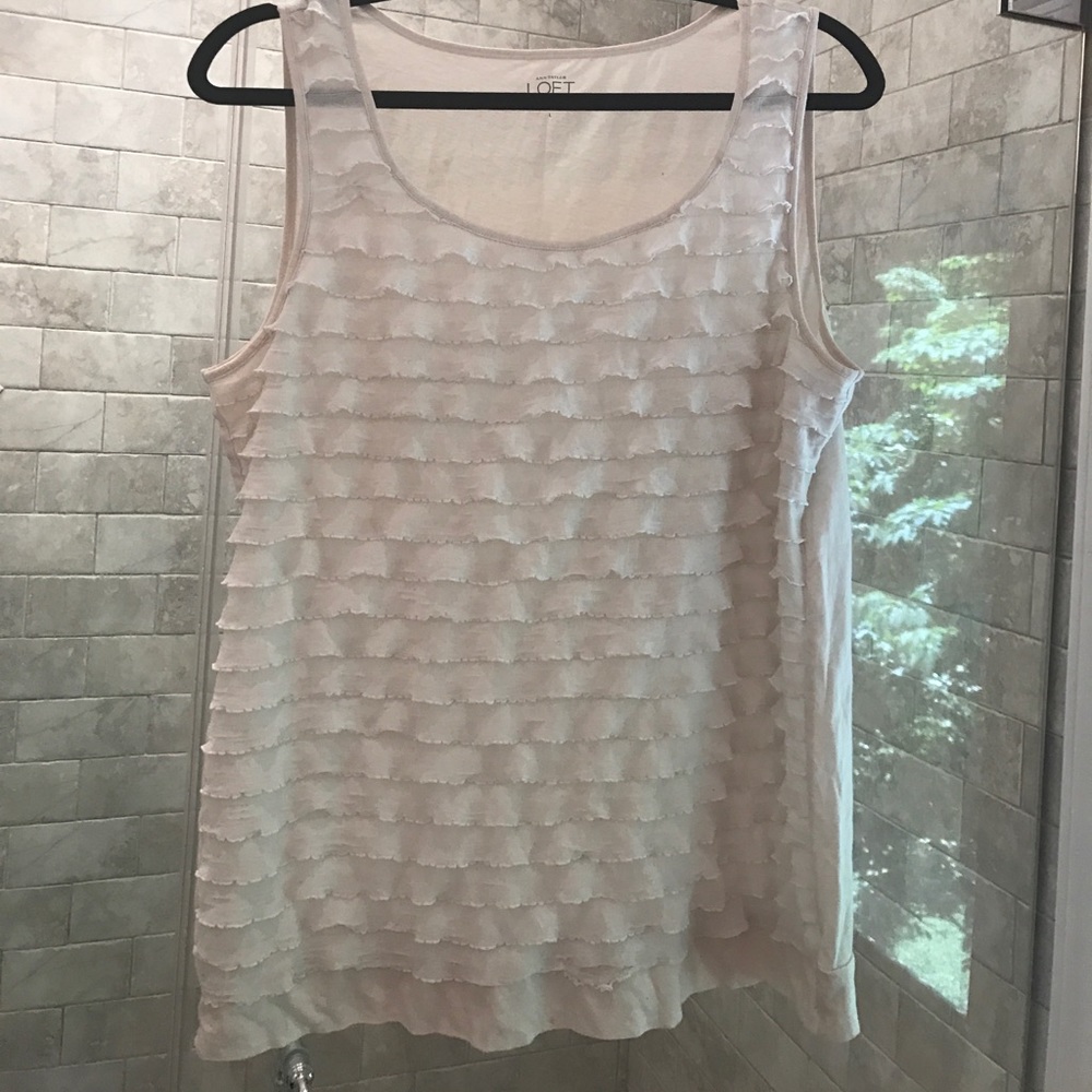 Ann Taylor Ruffled tank