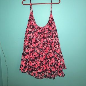 Vibrant floral tank