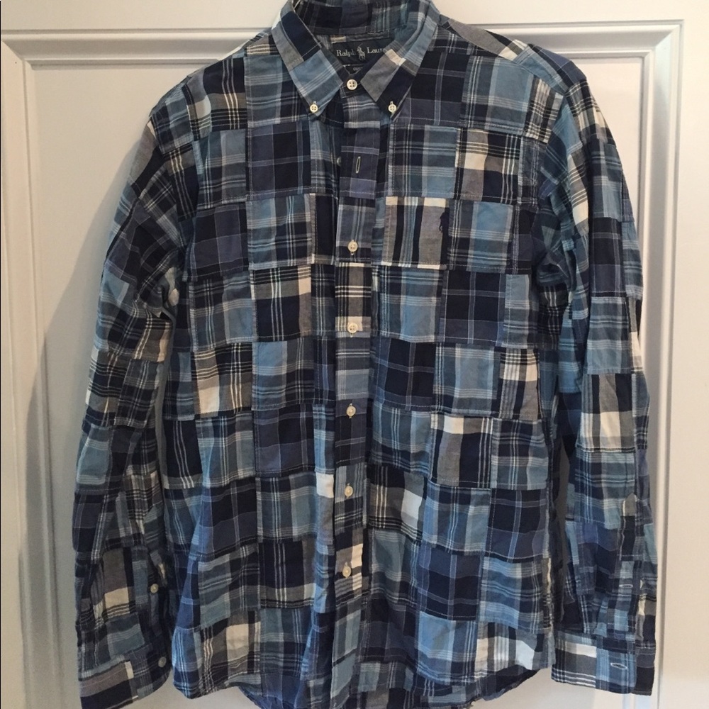 Polo Ralph Lauren Custom Fit Patchwork Button Down