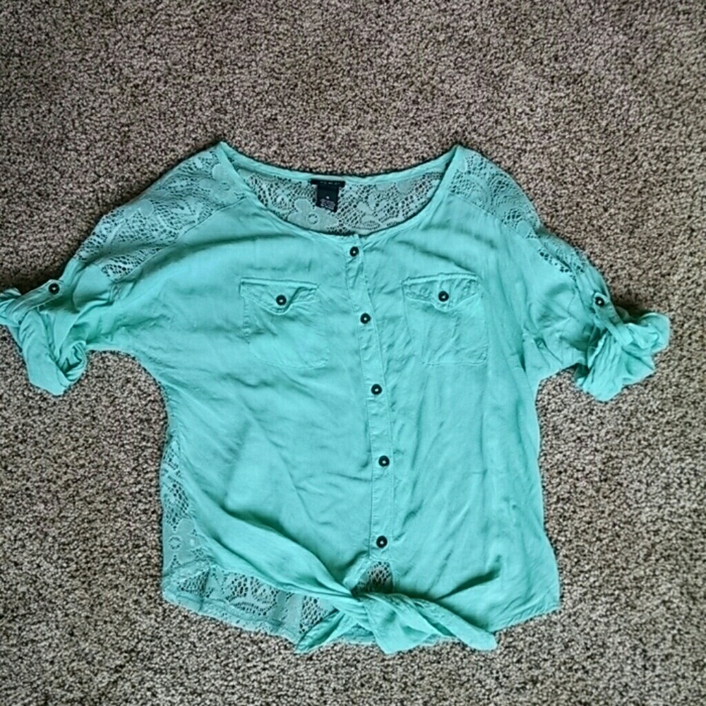 Tie-front Blouse