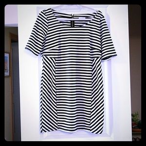 A Pea in the Pod Black and White Striped Tunic