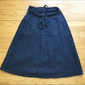 Denim wrap skirt by Wrangler