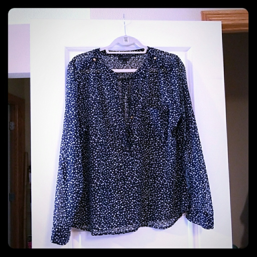 The Limited Heart Blouse, NWOT