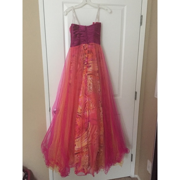 Multicolored prom dress 🌹 - Picture 3 of 3